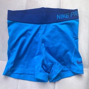 Blue nike pro spandex